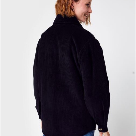 Petite Mendigote Samantha corduroy jacket in black - Picture 3 of 5